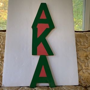 Alpha Kappa Alpha Sorority Inc. Handmade Wood Emblem - Authentically Crafted